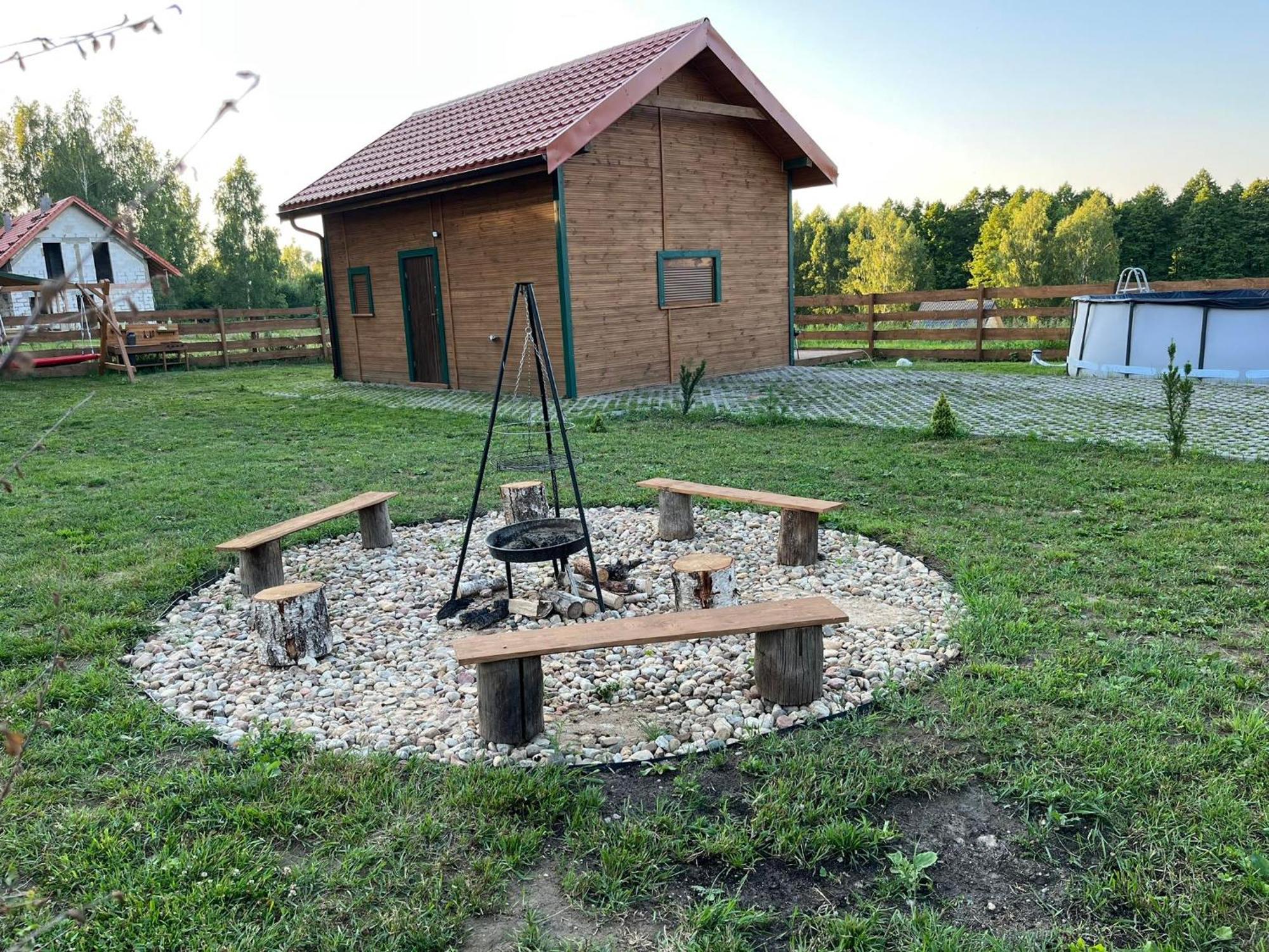 Zielona Chatka Nad Sapina Pozezdrze Esterno foto