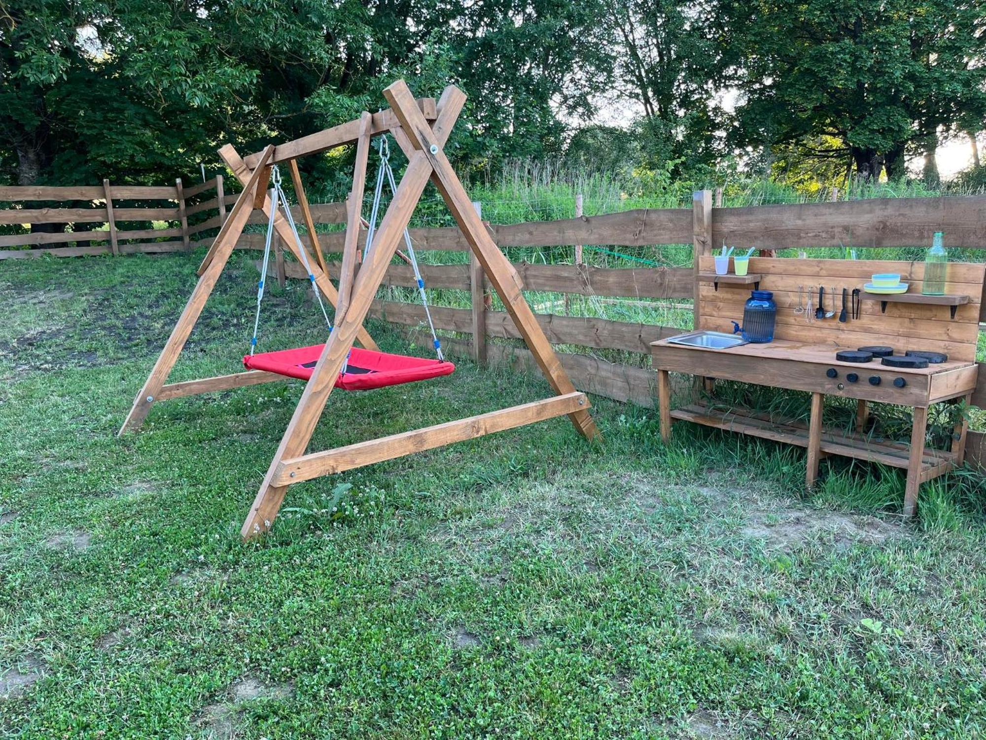 Zielona Chatka Nad Sapina Pozezdrze Esterno foto